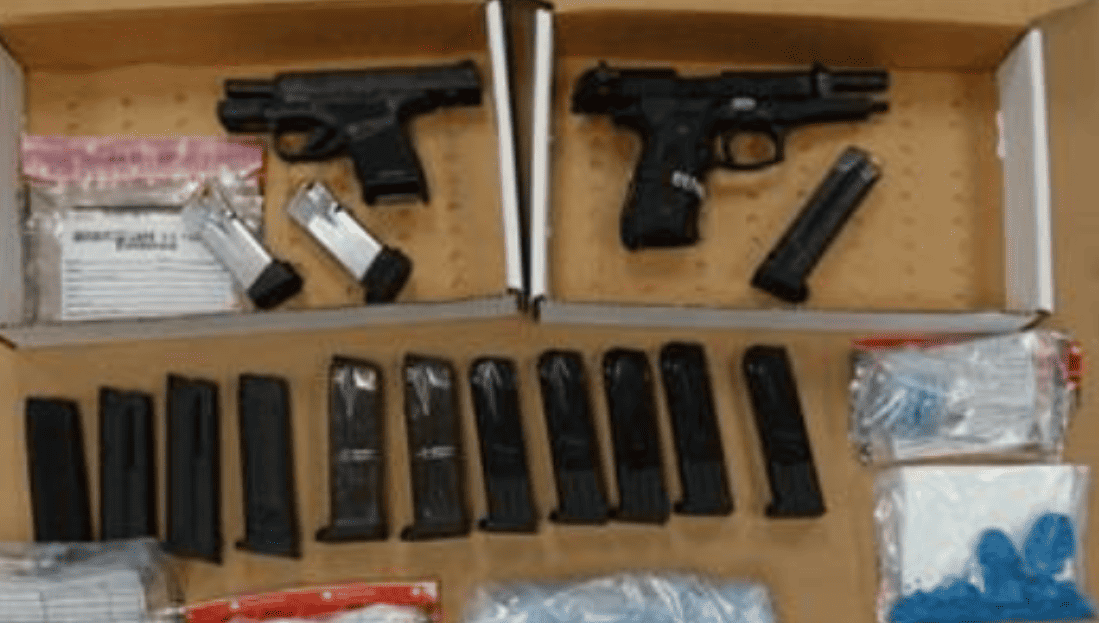 narcotics and firearms recovered in Clarington drug bust.