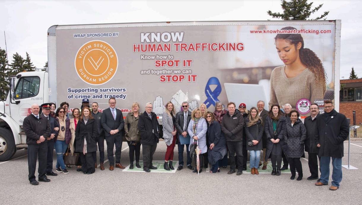 Human Trafficking truck wrap