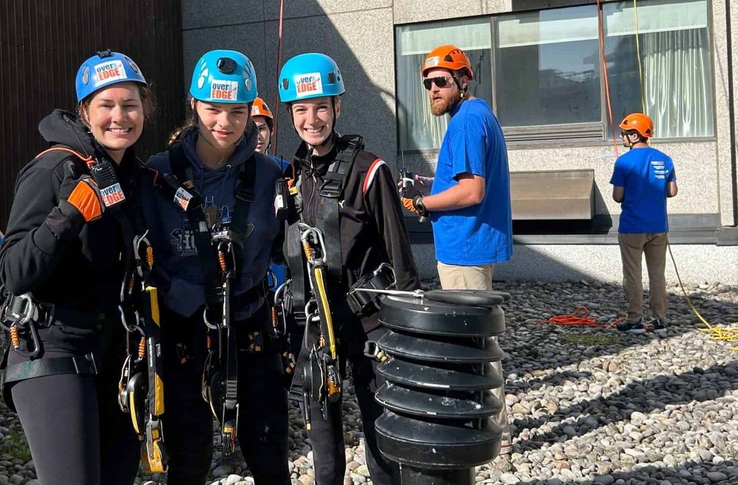 Rappelling for a good cause