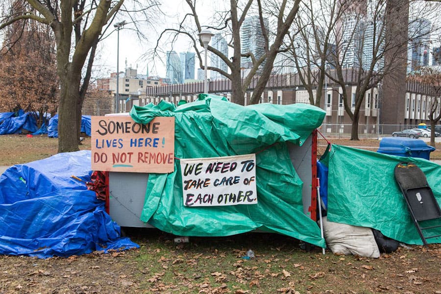 Tent emcampment