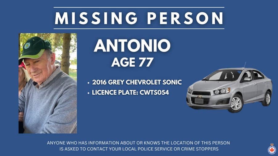 Ontario, Whitby, Durham Region, police, missing, vulnerable, Chevy Sonic,