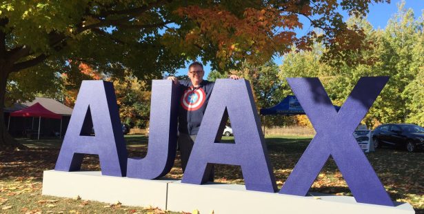 Town of Ajax sign