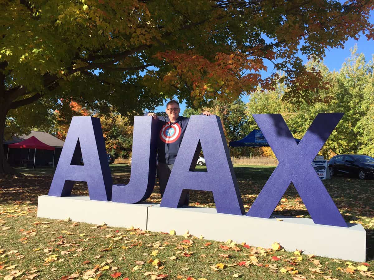 Town of Ajax sign