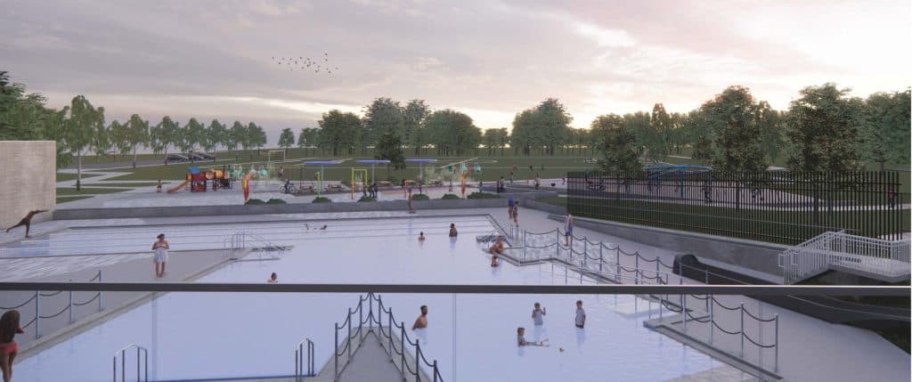 Oshawa Rotary Park and Pool renderings