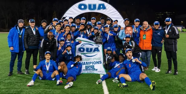 Ontario Tech provincial men's soccer champs