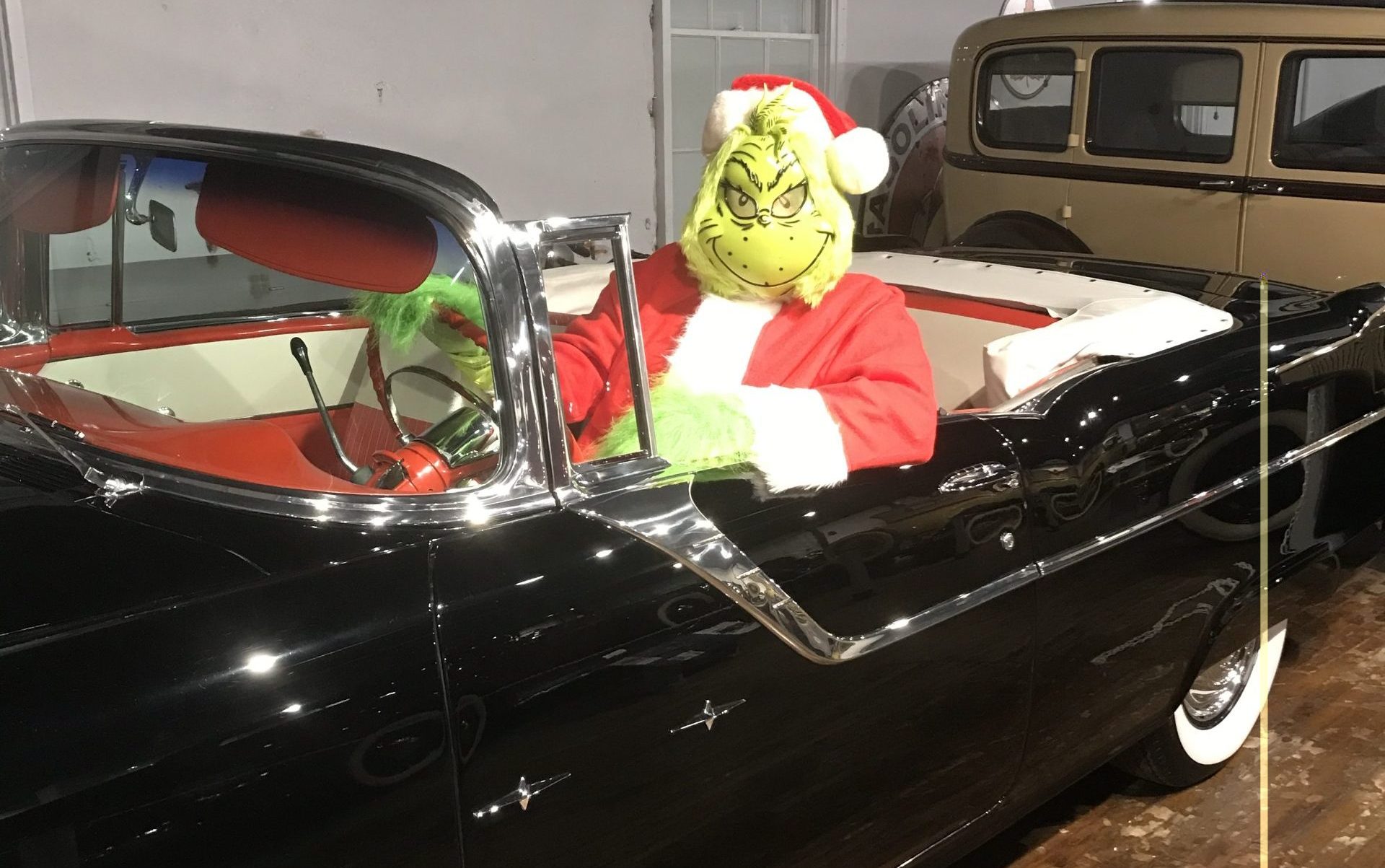 The Grinch at the Canadian Automotive Museum in Oshawa