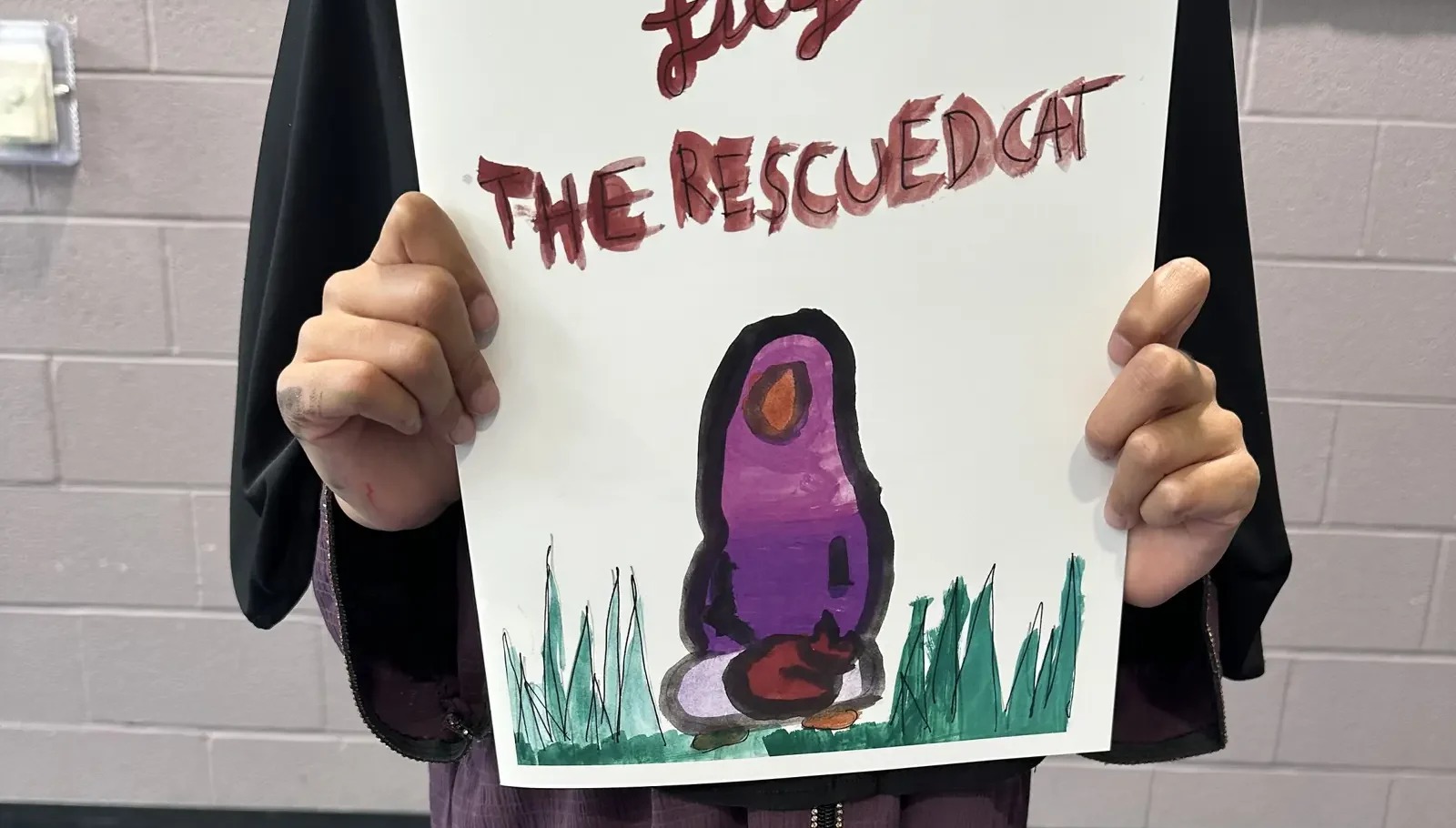 'Lily the Rescued Cat' was one of three winners of an animal short story contest for children