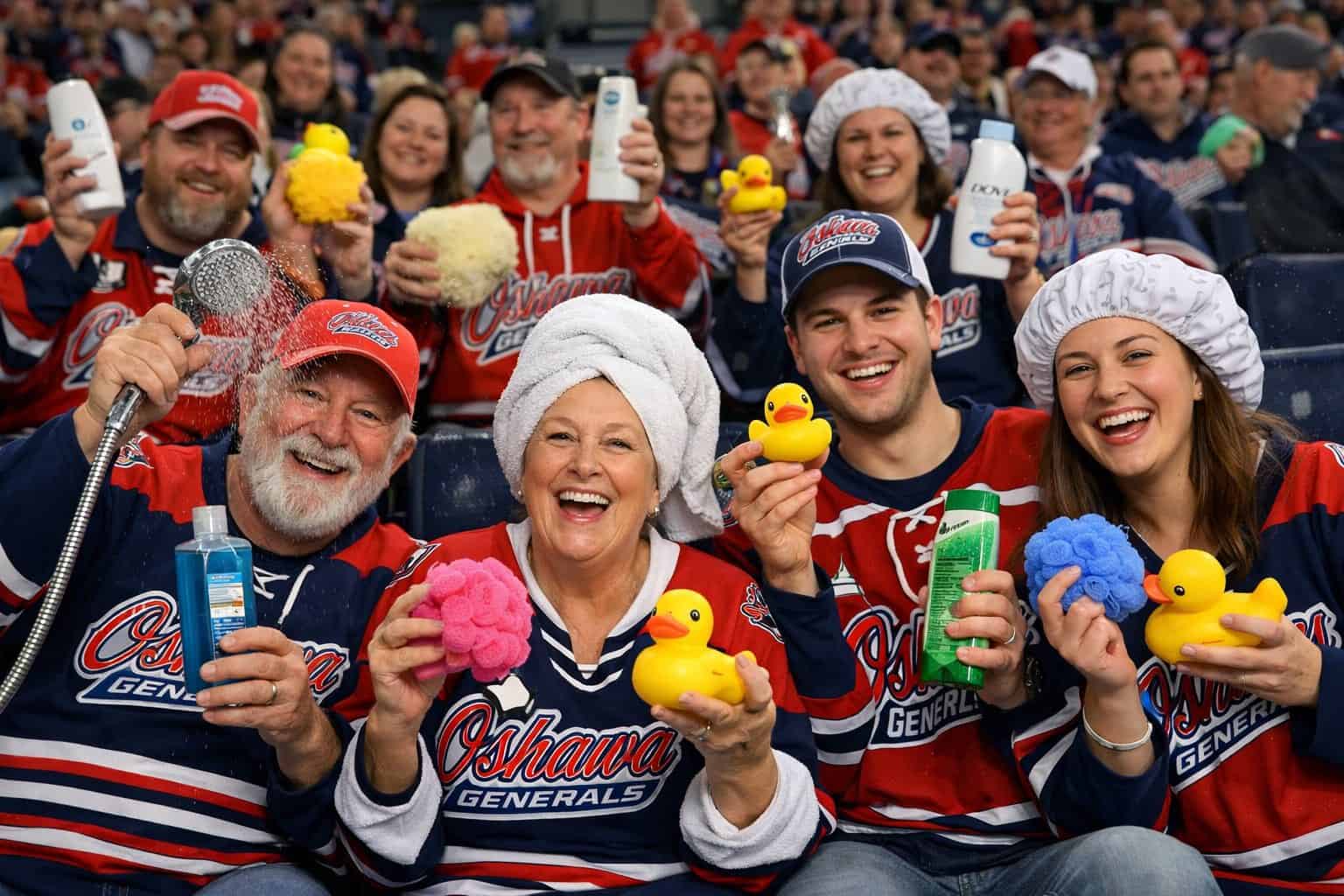 Oshawa Generals fans having fun with 'Stink Gate.' Photo Michael del Nin