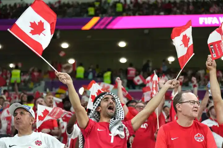 Canadian fans at 2022 World Cup in Qatar