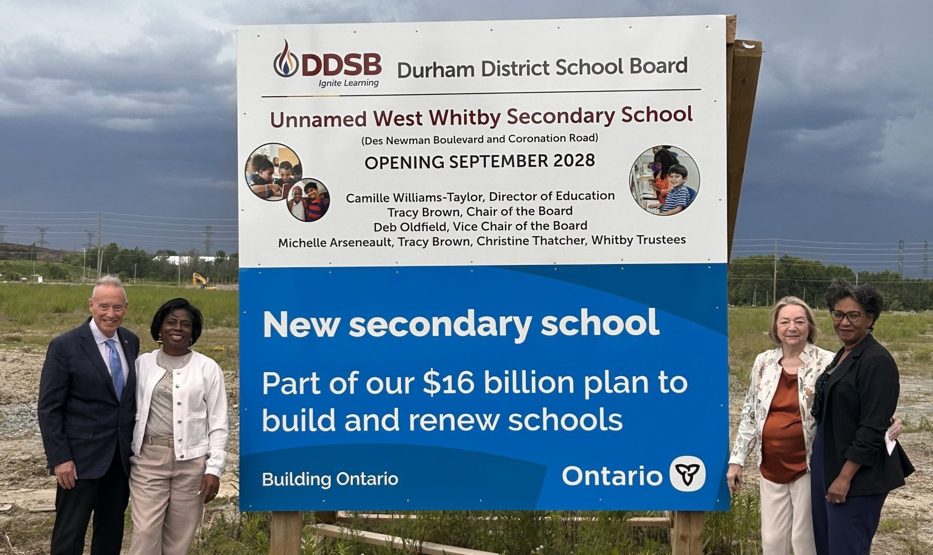 Funding announced for new high school in Whitby