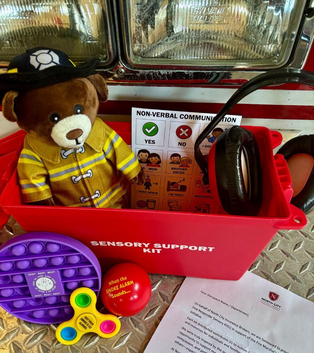 More than 200 First Responder Sensory Support Kits have been distributed to fire departments across Ontario